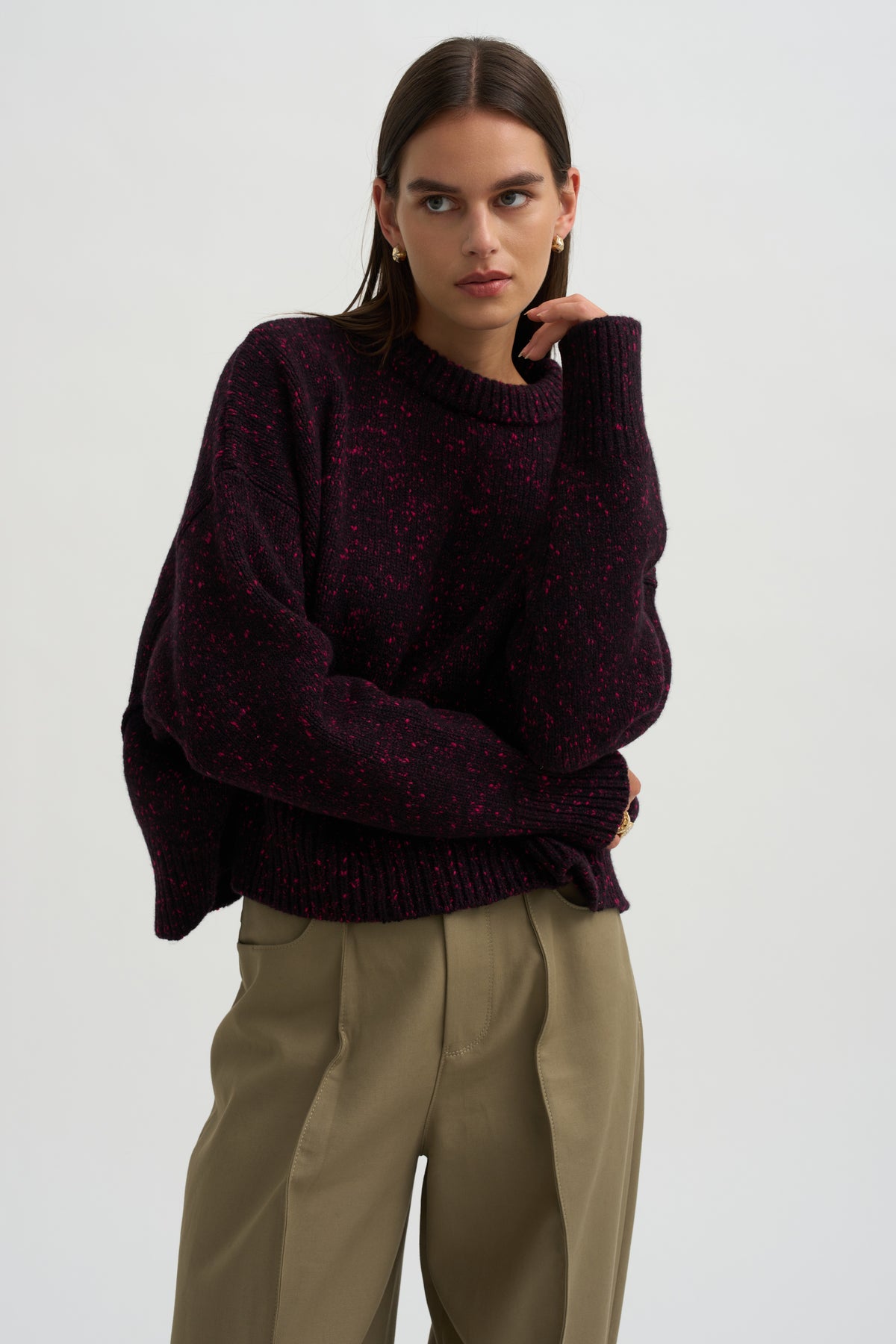 Avalanche Summer Knit Sweater, Rouge Noir