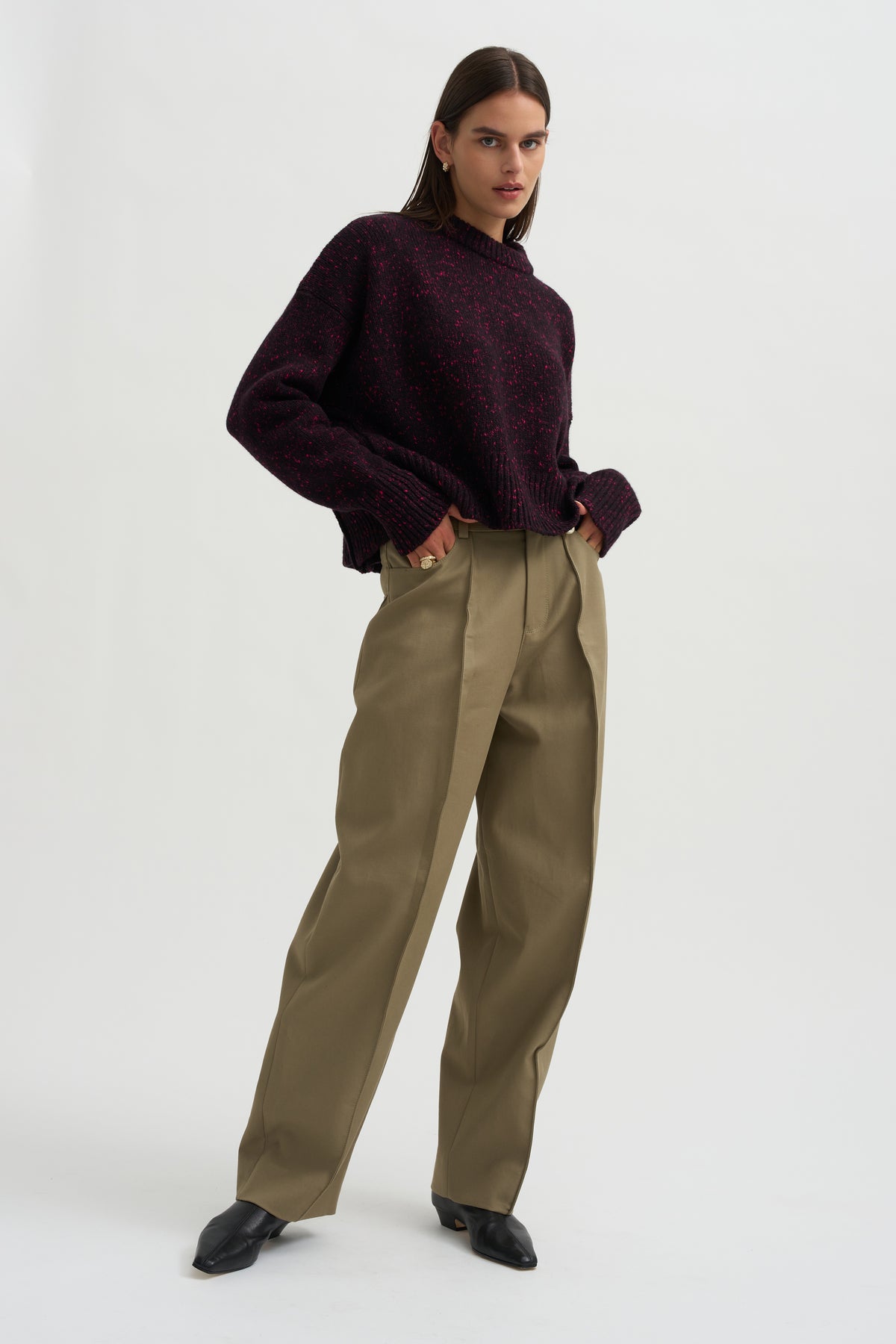 Avalanche Summer Knit Sweater, Rouge Noir
