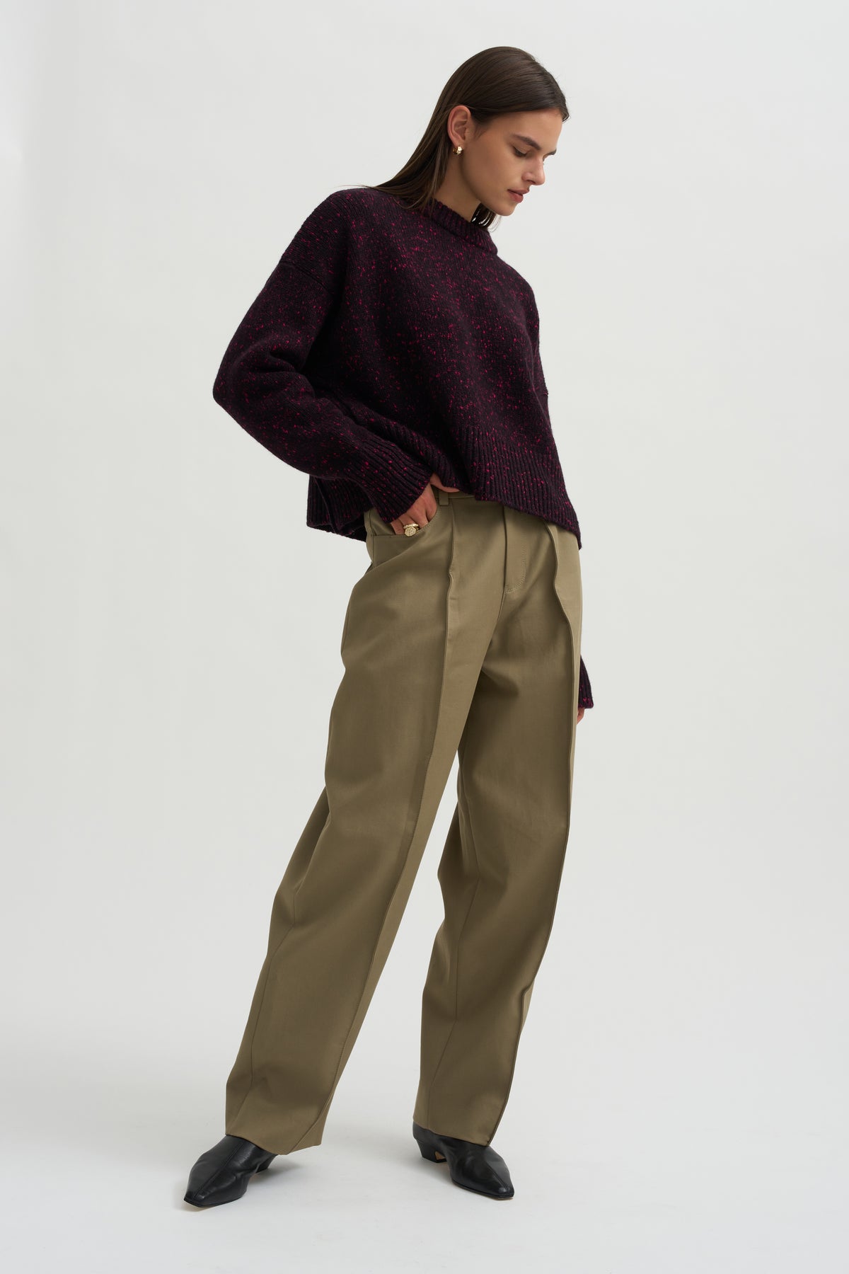 Avalanche Summer Knit Sweater, Rouge Noir