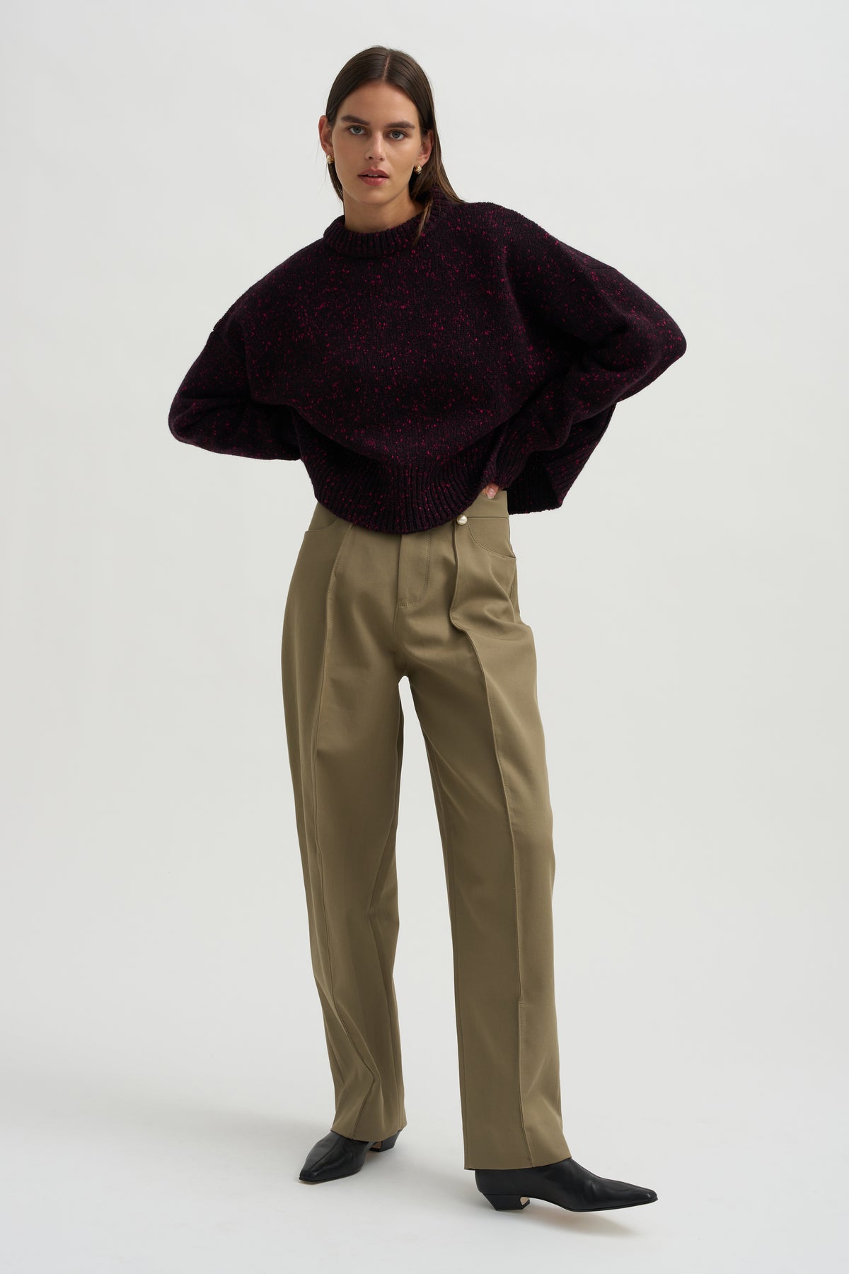 Avalanche Summer Knit Sweater, Rouge Noir