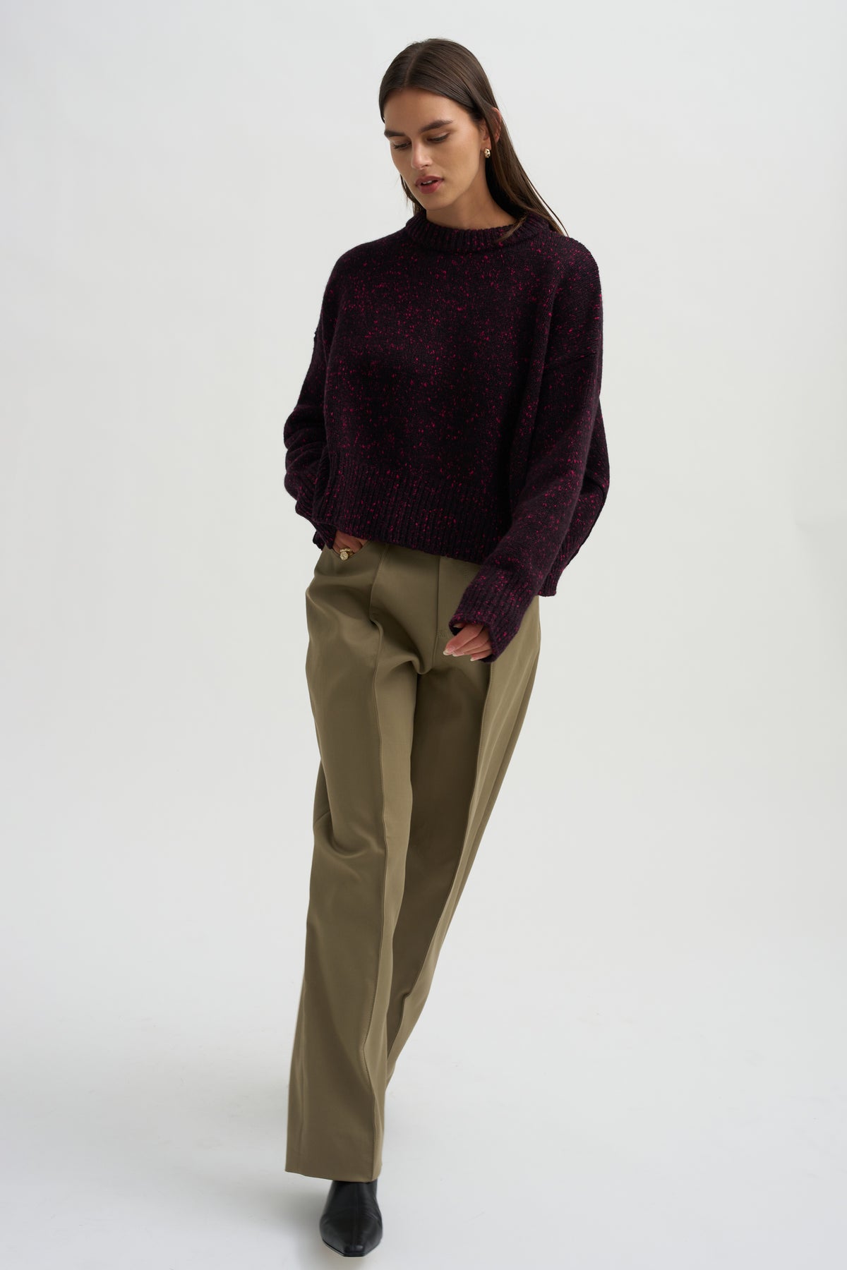 Avalanche Summer Knit Sweater, Rouge Noir