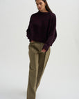 Avalanche Summer Knit Sweater, Rouge Noir