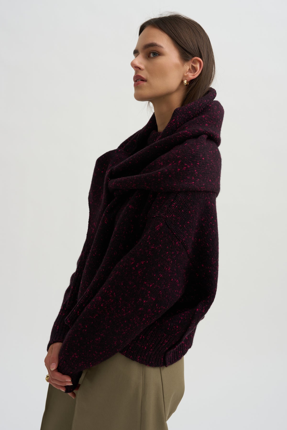 Queen's Guard Scarf Knit, Rouge Noir