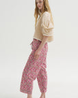 Kick Pleat Exclusive - Life Is A Beach Pant, Pink Explosion