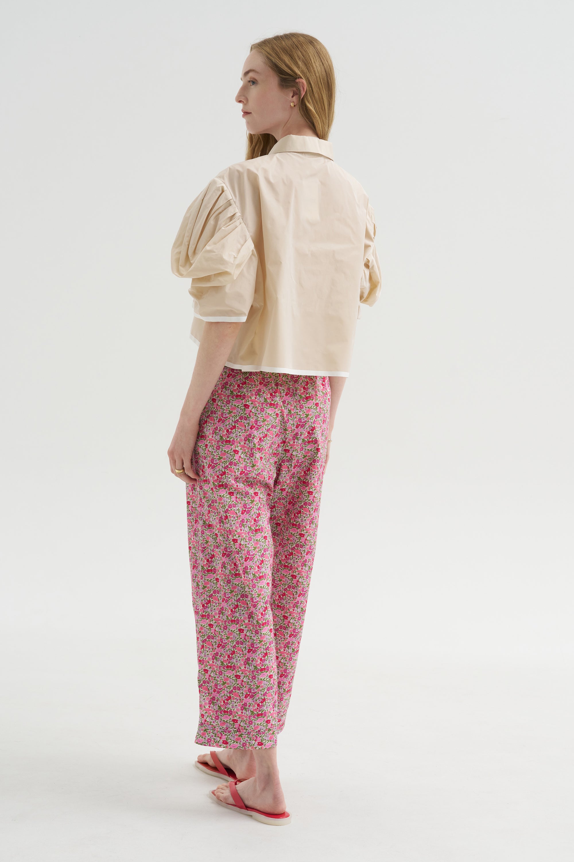 Kick Pleat Exclusive - Life Is A Beach Pant, Pink Explosion
