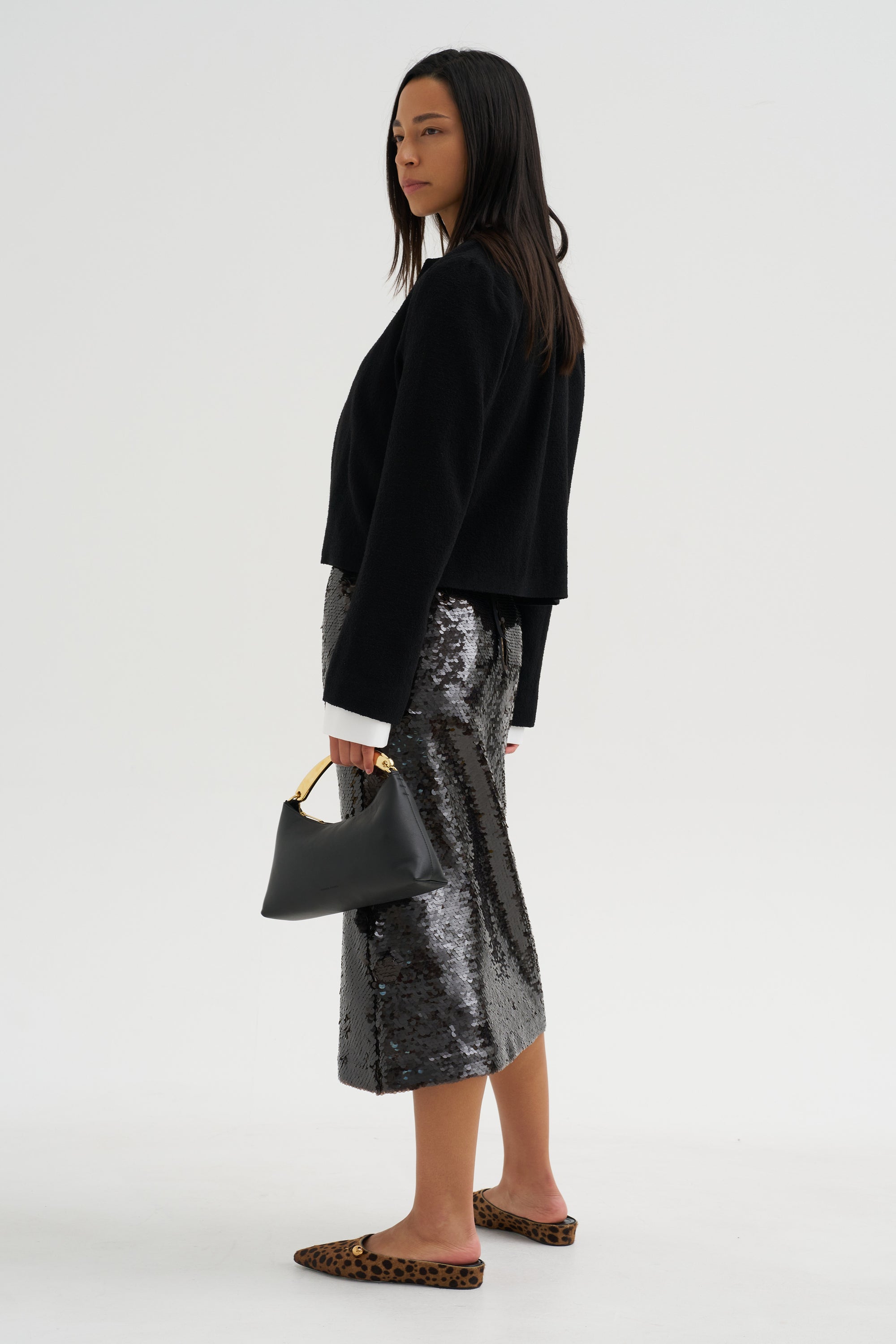 Cropped Jacket, Jet Black