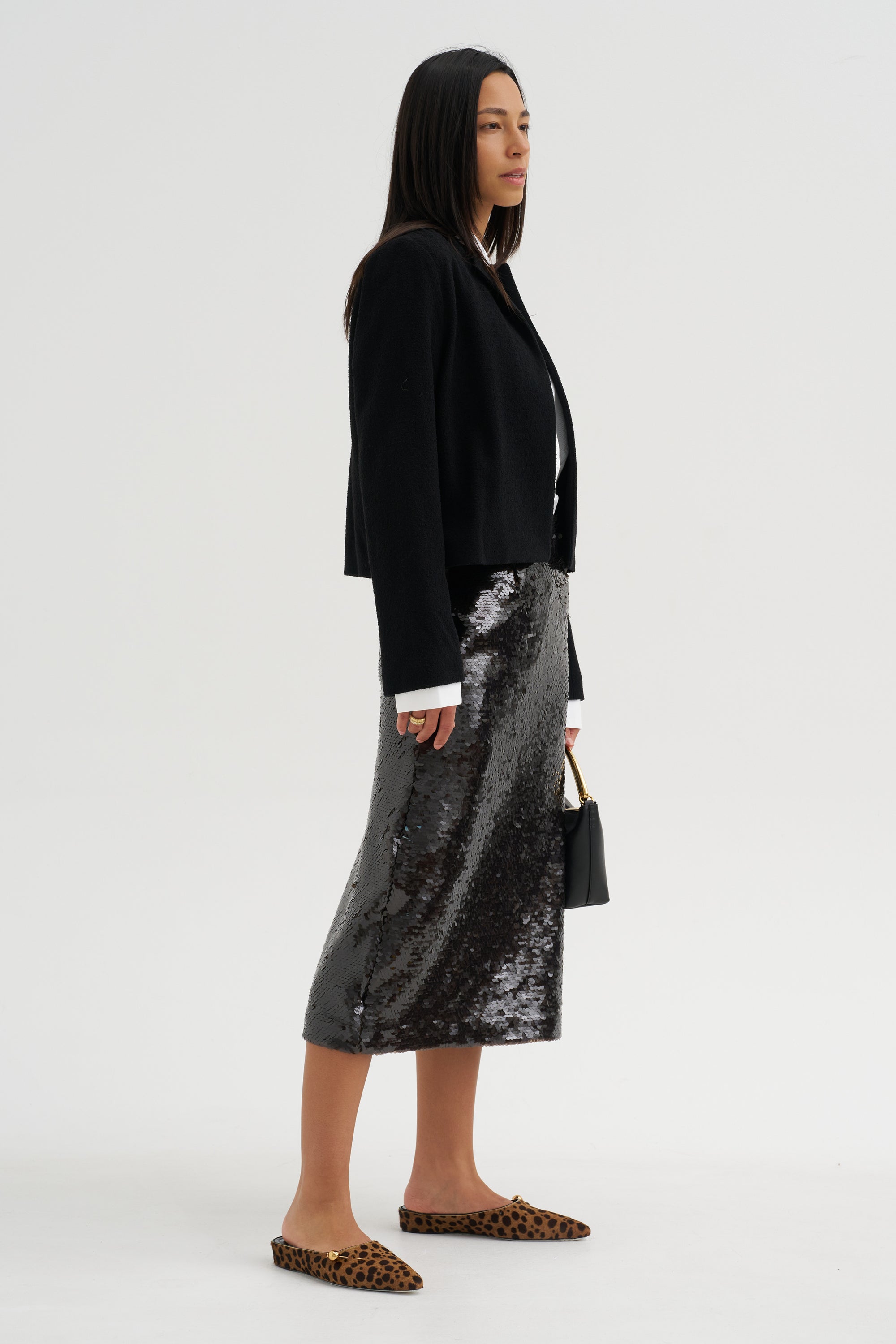 Cropped Jacket, Jet Black