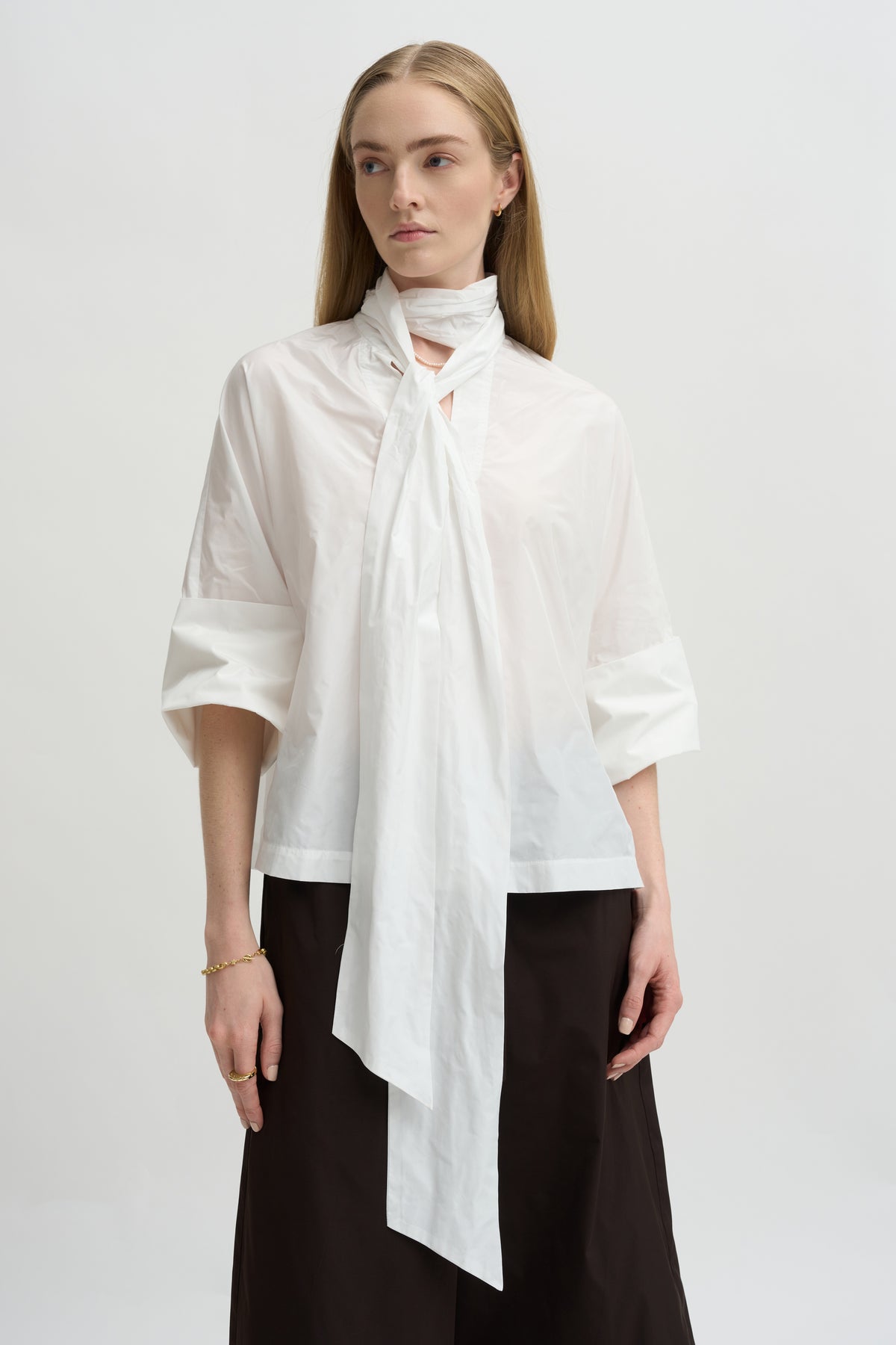 Taffeta Shirt, White