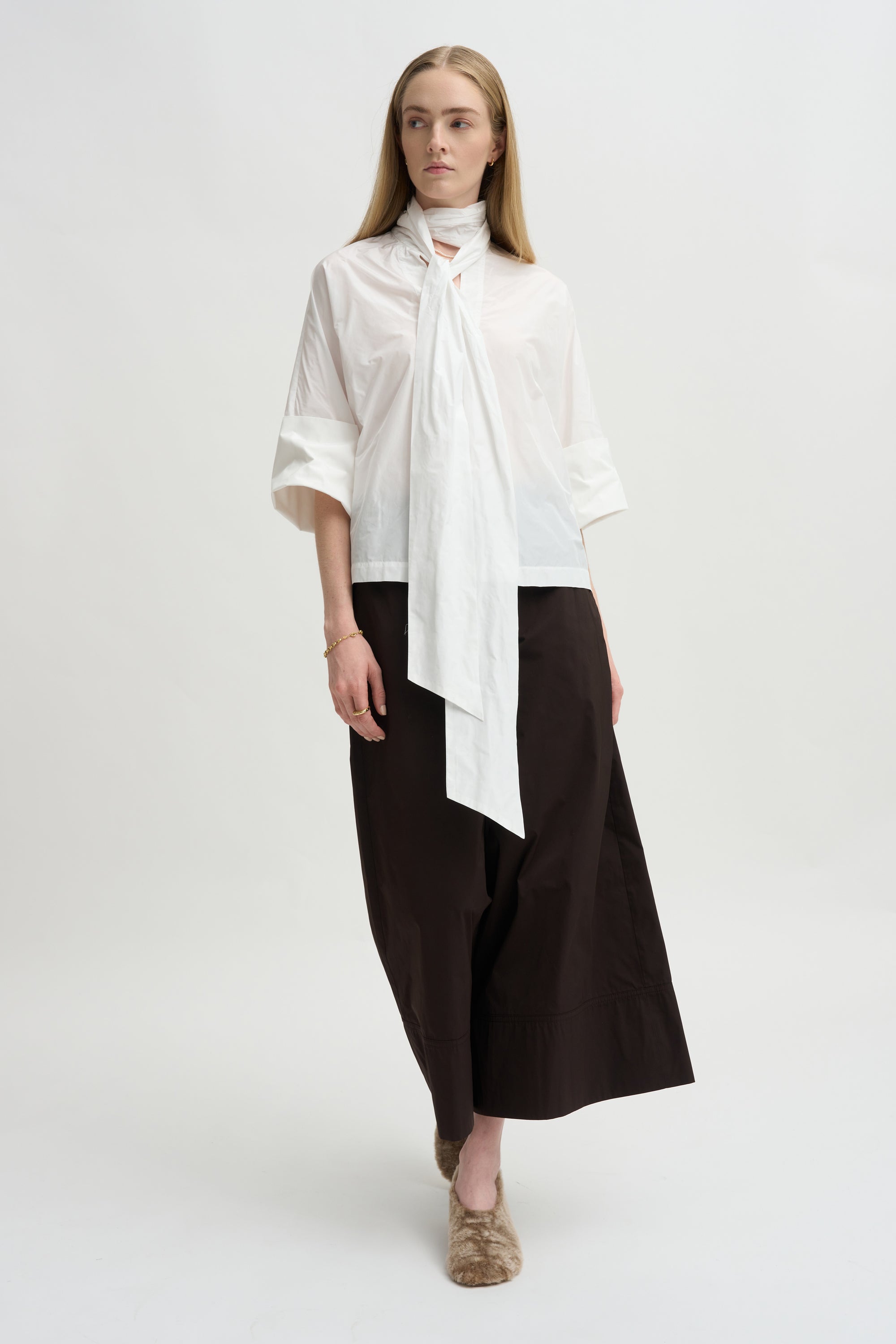 Taffeta Shirt, White