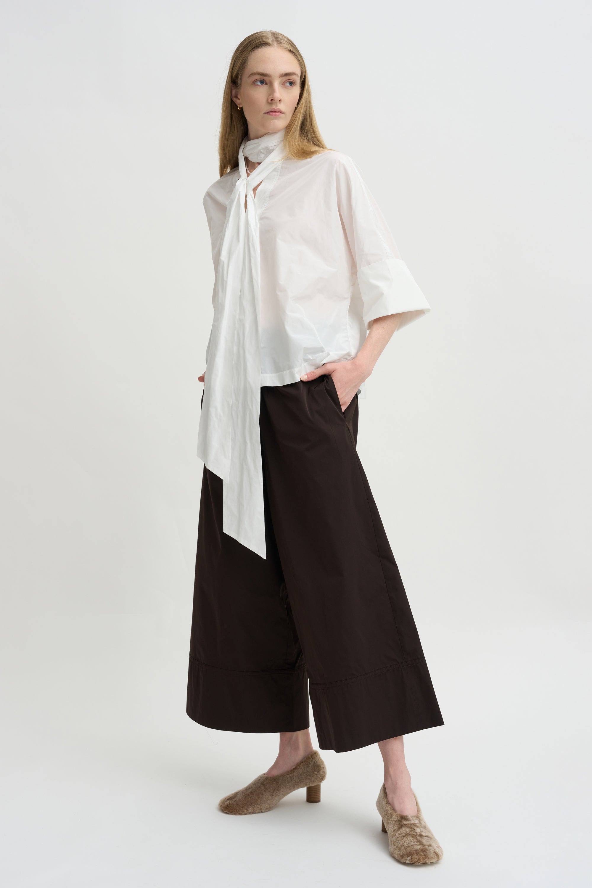 Taffeta Shirt, White