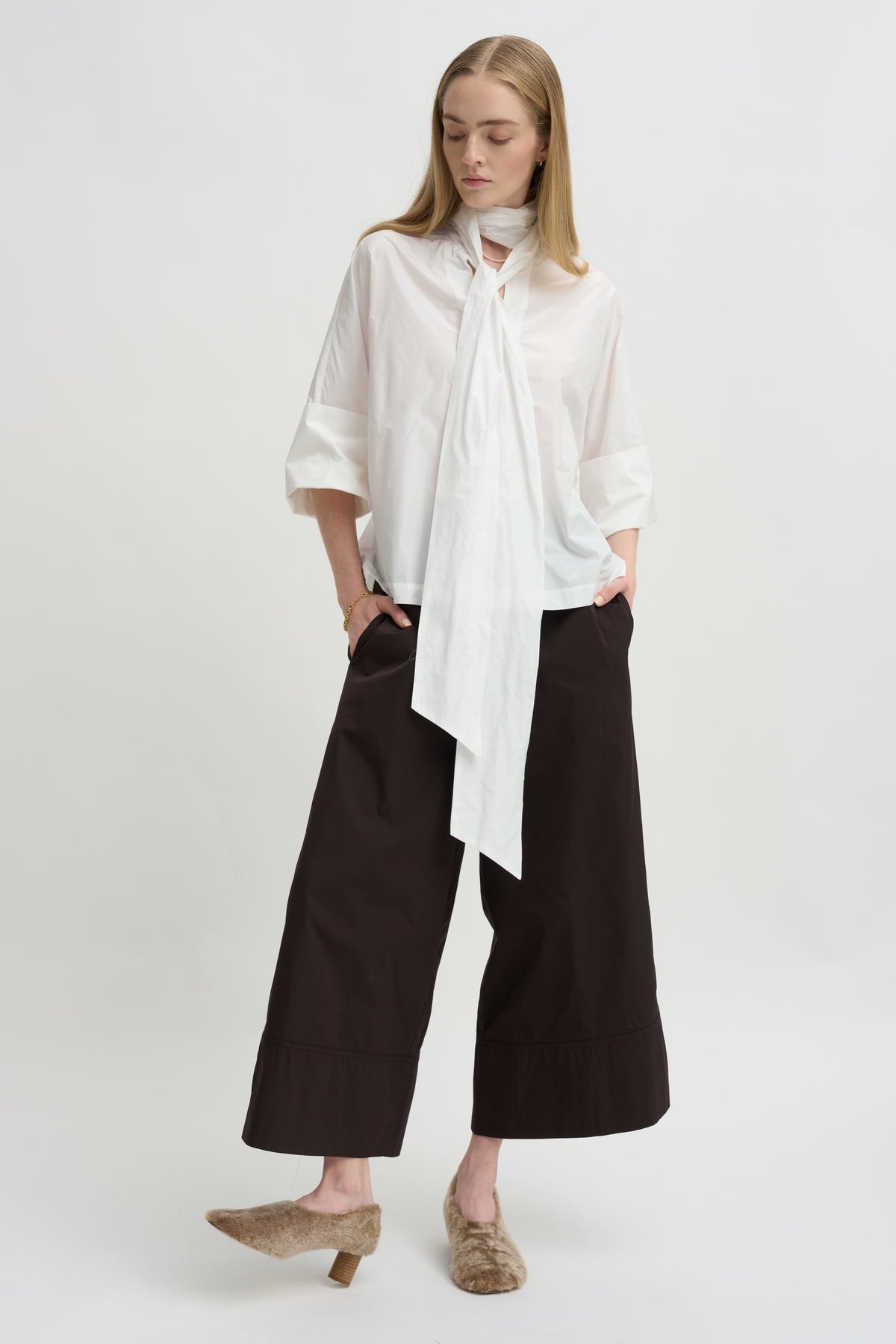 Taffeta Shirt, White