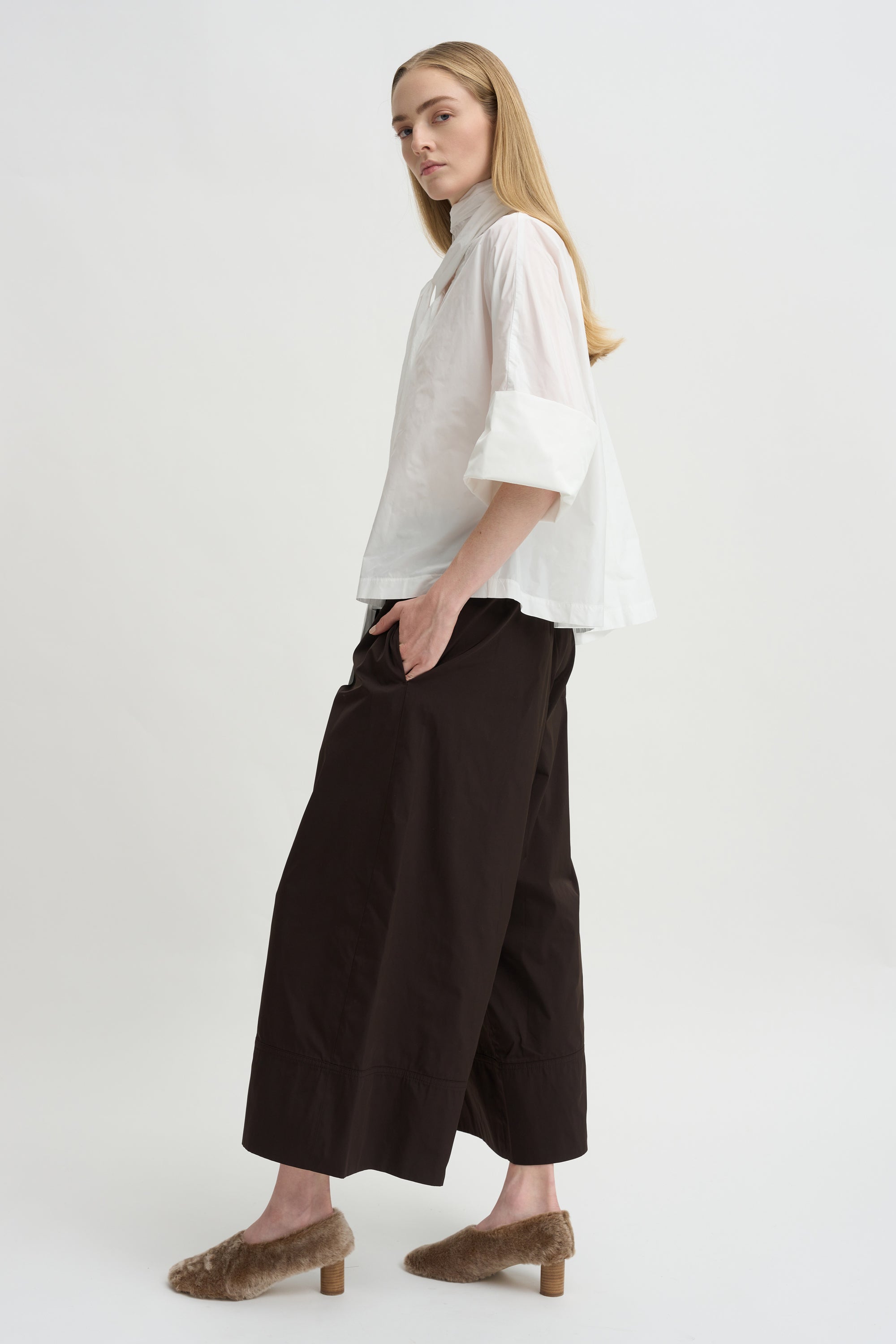 Taffeta Shirt, White