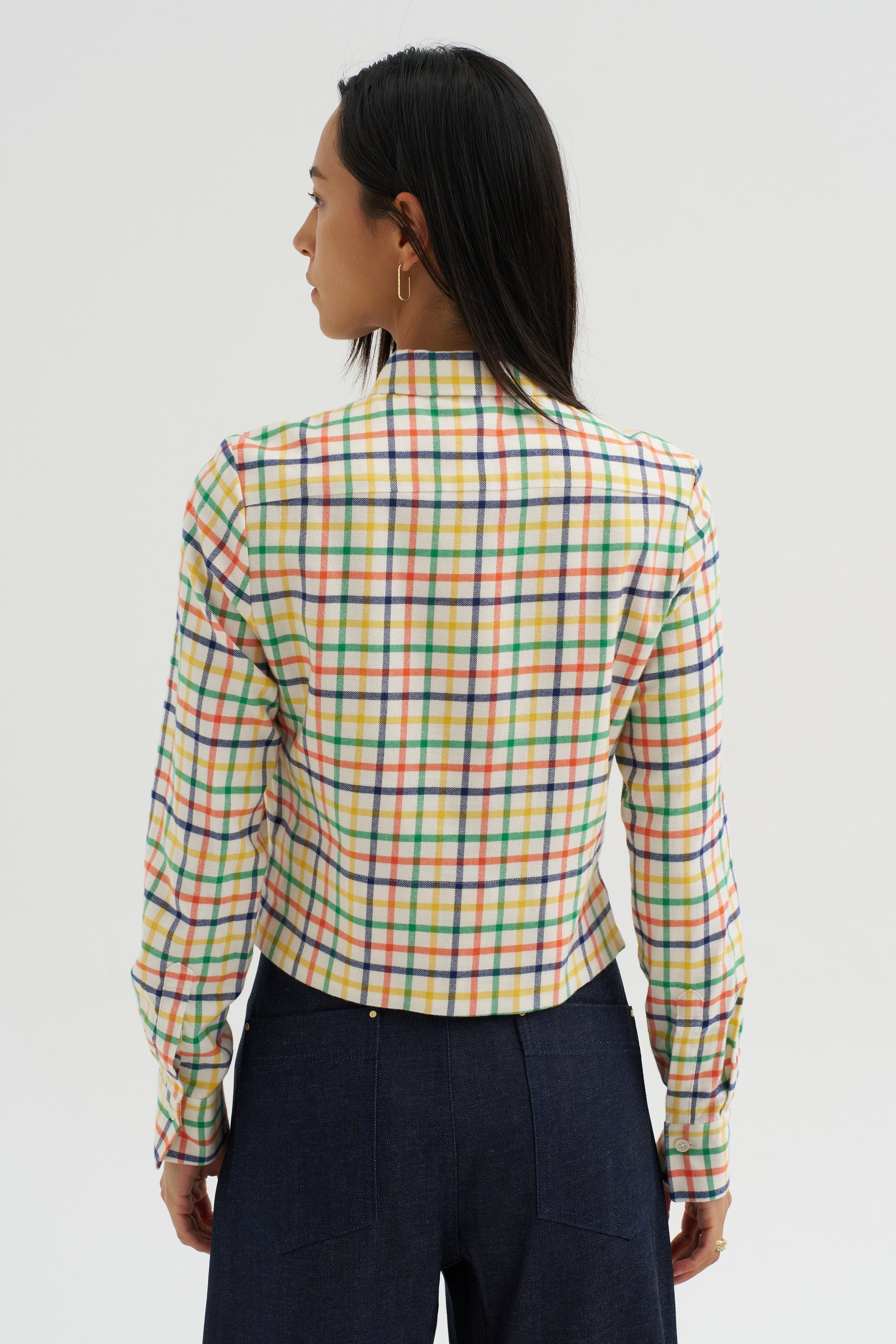 Plaid Shirt, Jade-Yellow