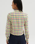 Plaid Shirt, Jade-Yellow