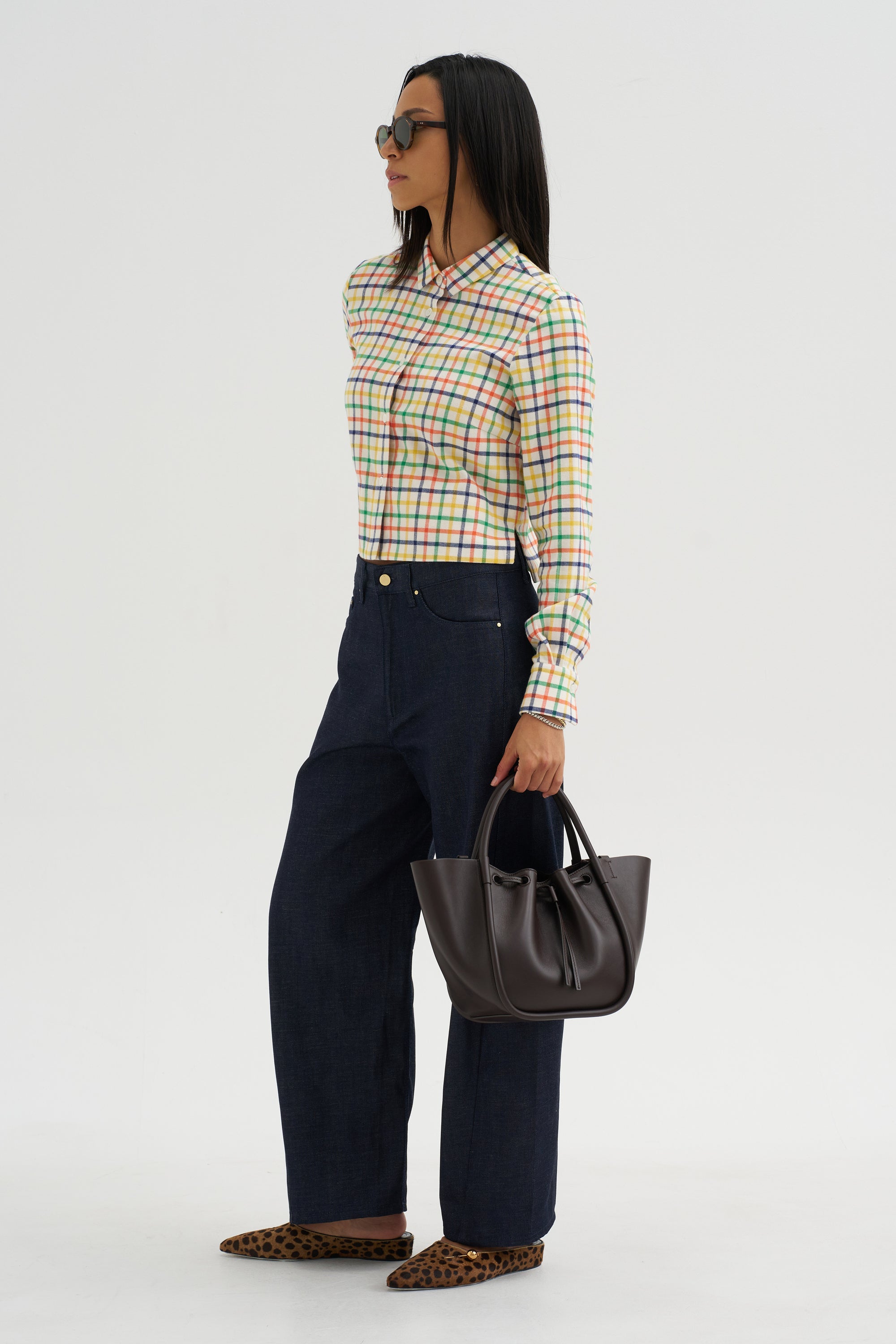 Plaid Shirt, Jade-Yellow