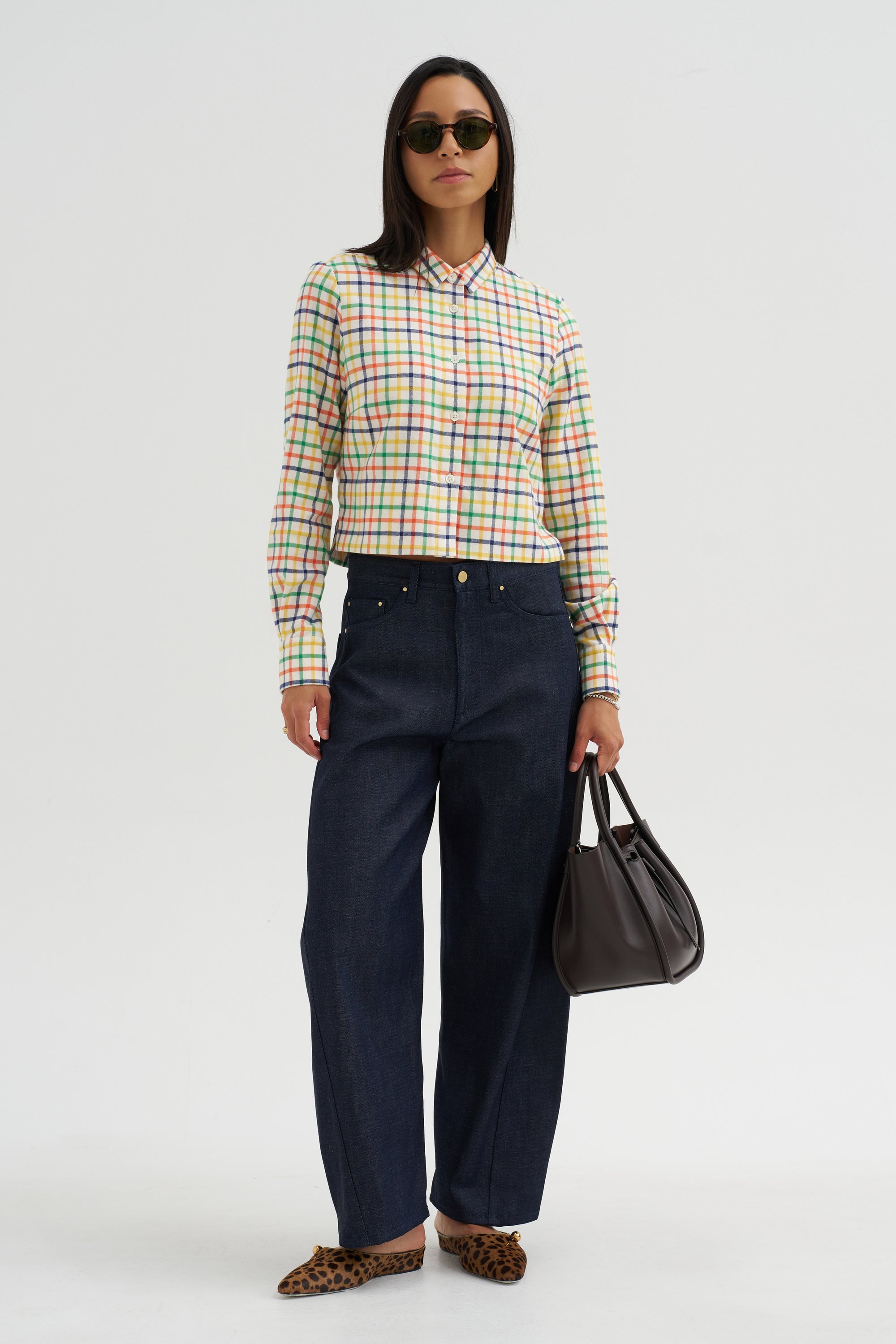 Plaid Shirt, Jade-Yellow
