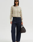 Plaid Shirt, Jade-Yellow
