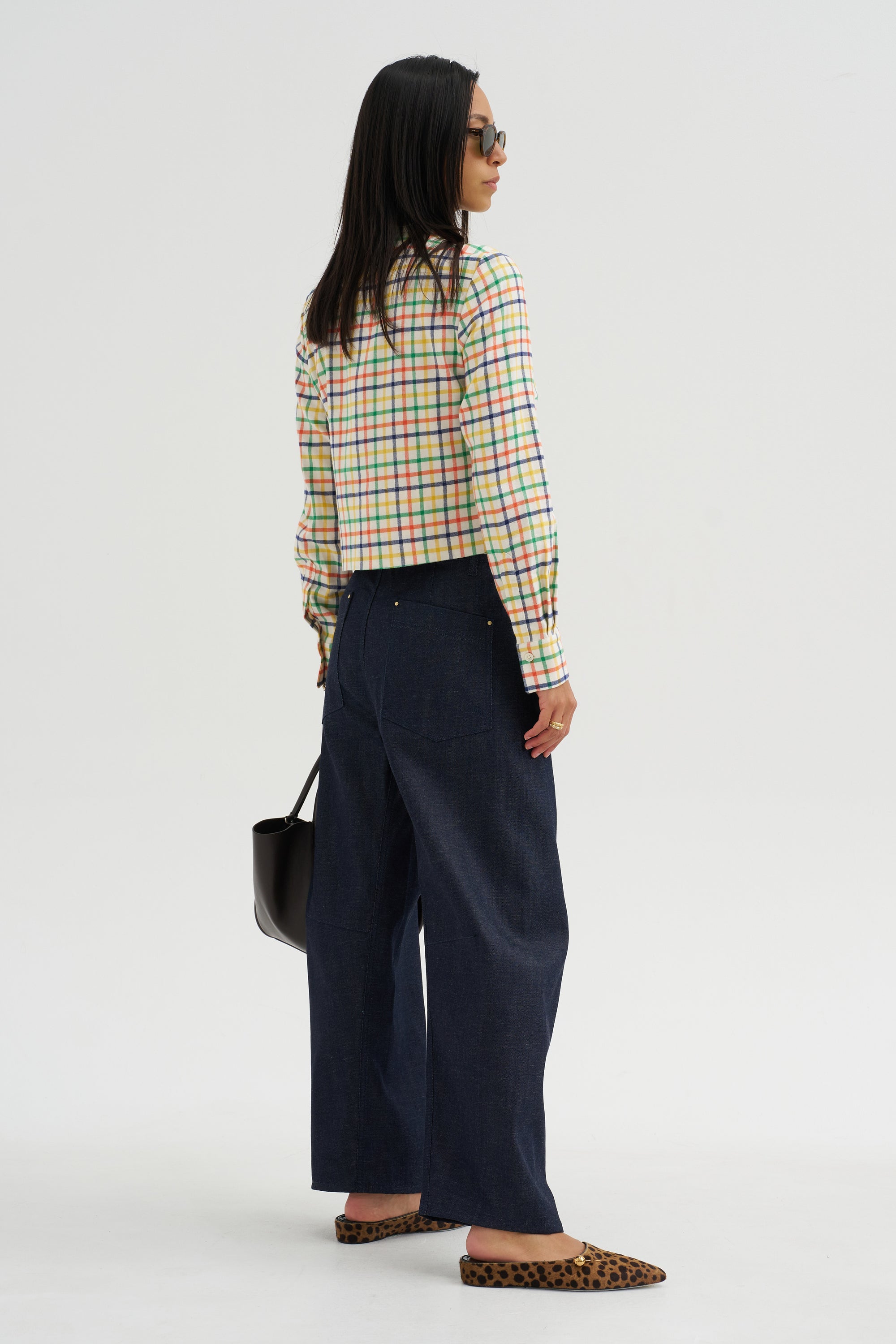 Plaid Shirt, Jade-Yellow