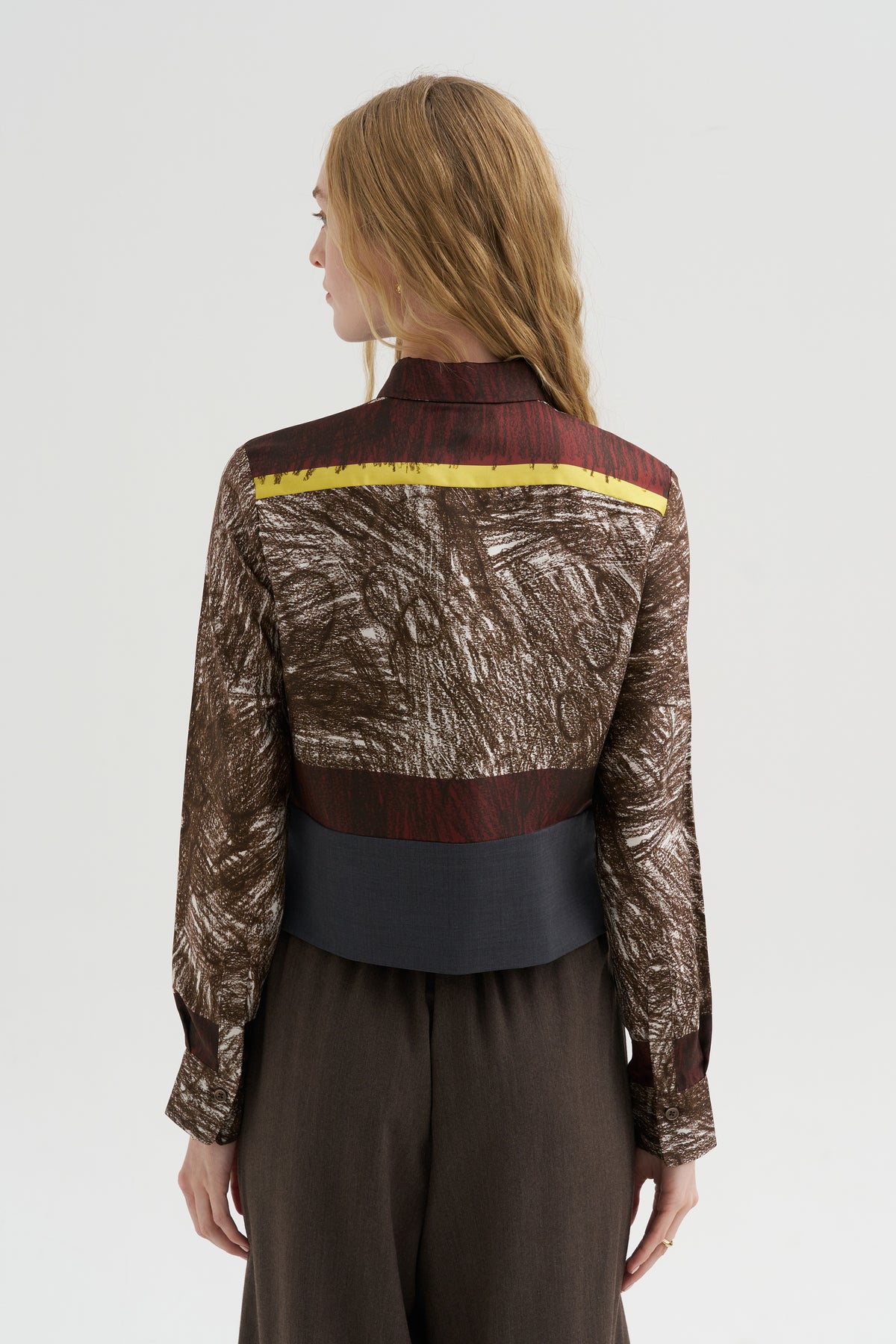 Foulard Scribbles Shirt, Myrrh