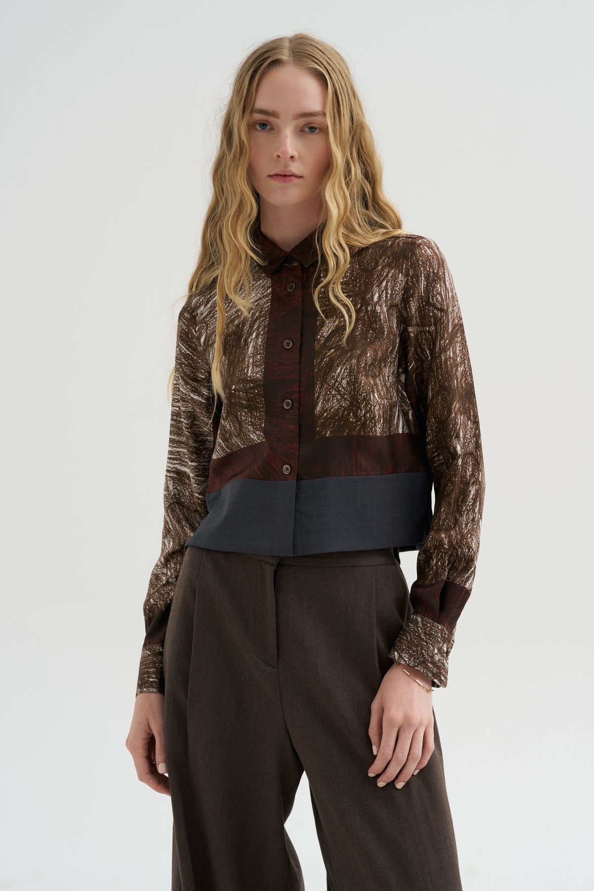 Foulard Scribbles Shirt, Myrrh