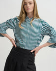 Mens Stripe Shirt, Juniper