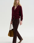 Pleated Sleeve Blouse, Rose Petal