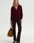 Pleated Sleeve Blouse, Rose Petal
