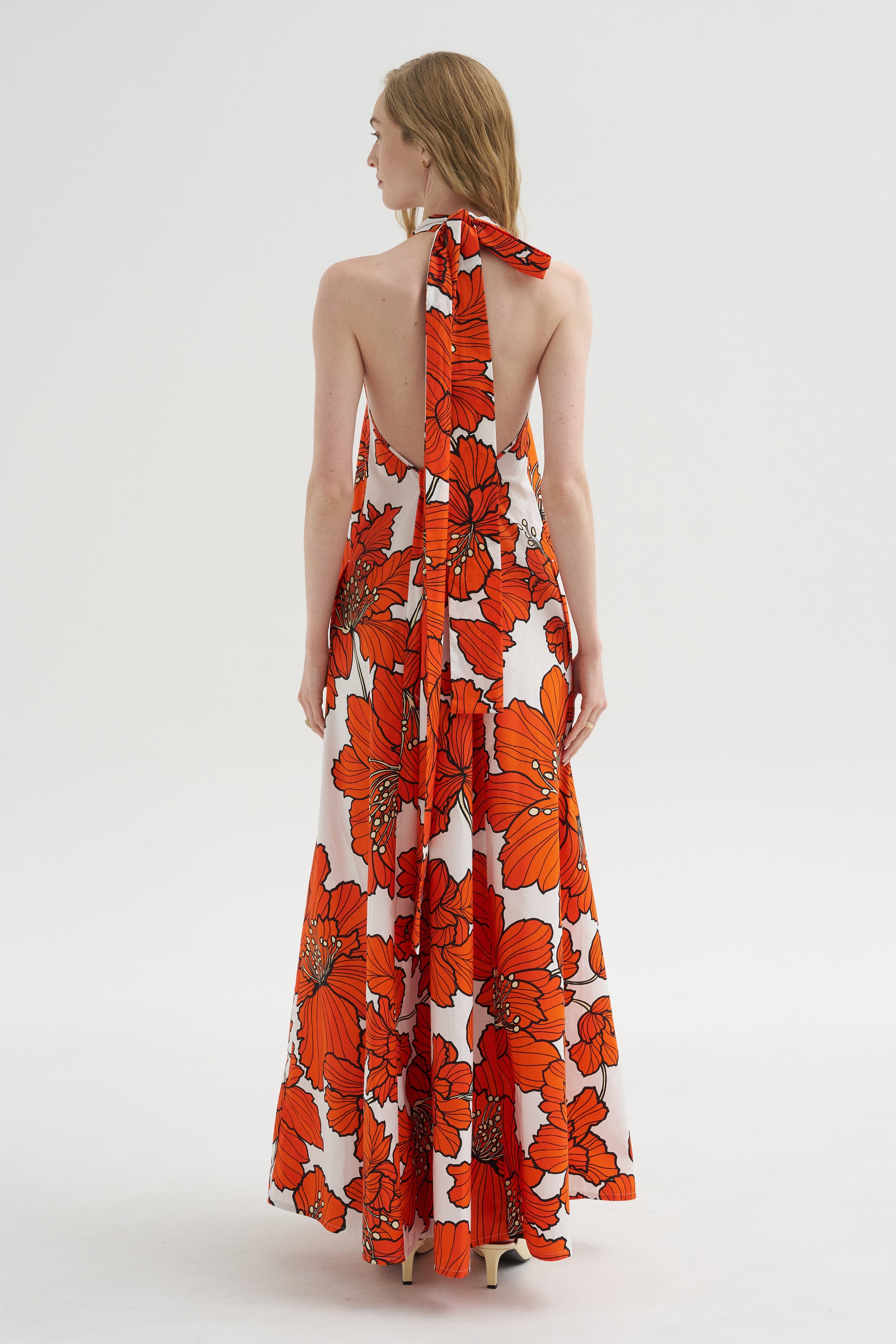 Printed Dress, Lipstick