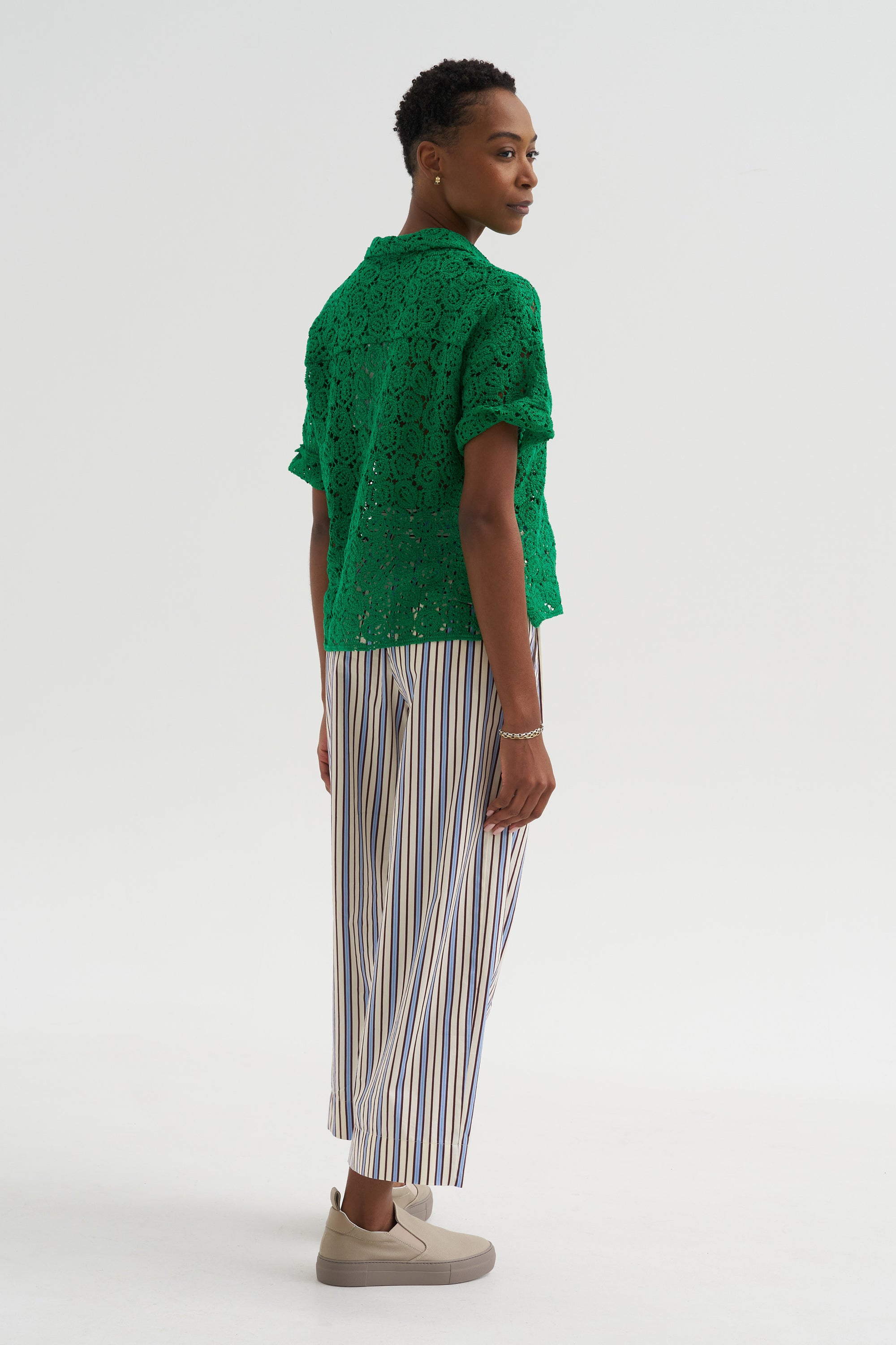 Fancy Stripe 1 Pants, Baltic Blue