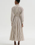 Fancy Stripe 2 Dress, Burgundy