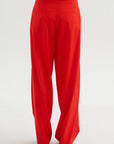 Pleated Pants, Fire Red