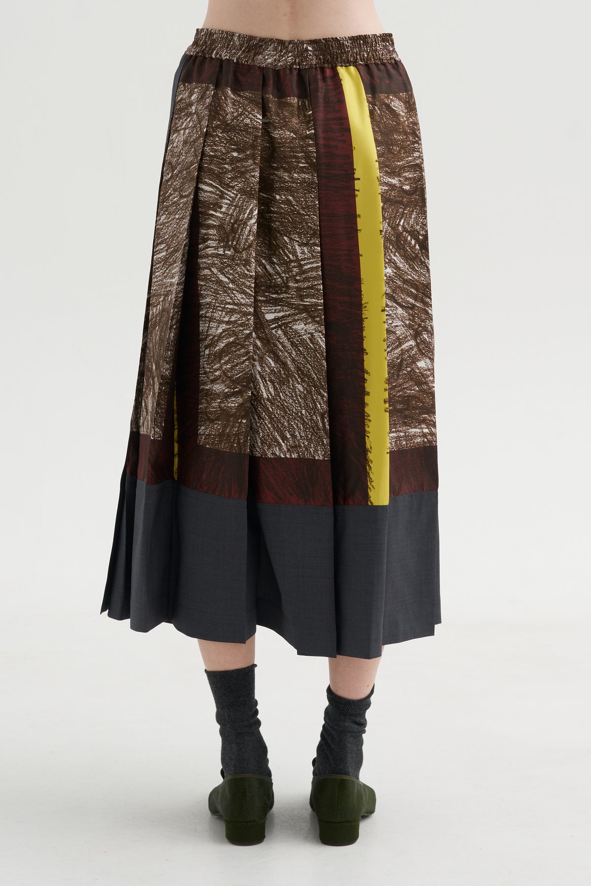 Foulard Scribbles Skirt, Myrrh