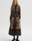 Foulard Scribbles Skirt, Myrrh