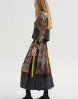 Foulard Scribbles Skirt, Myrrh