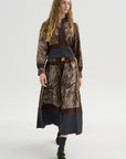 Foulard Scribbles Skirt, Myrrh