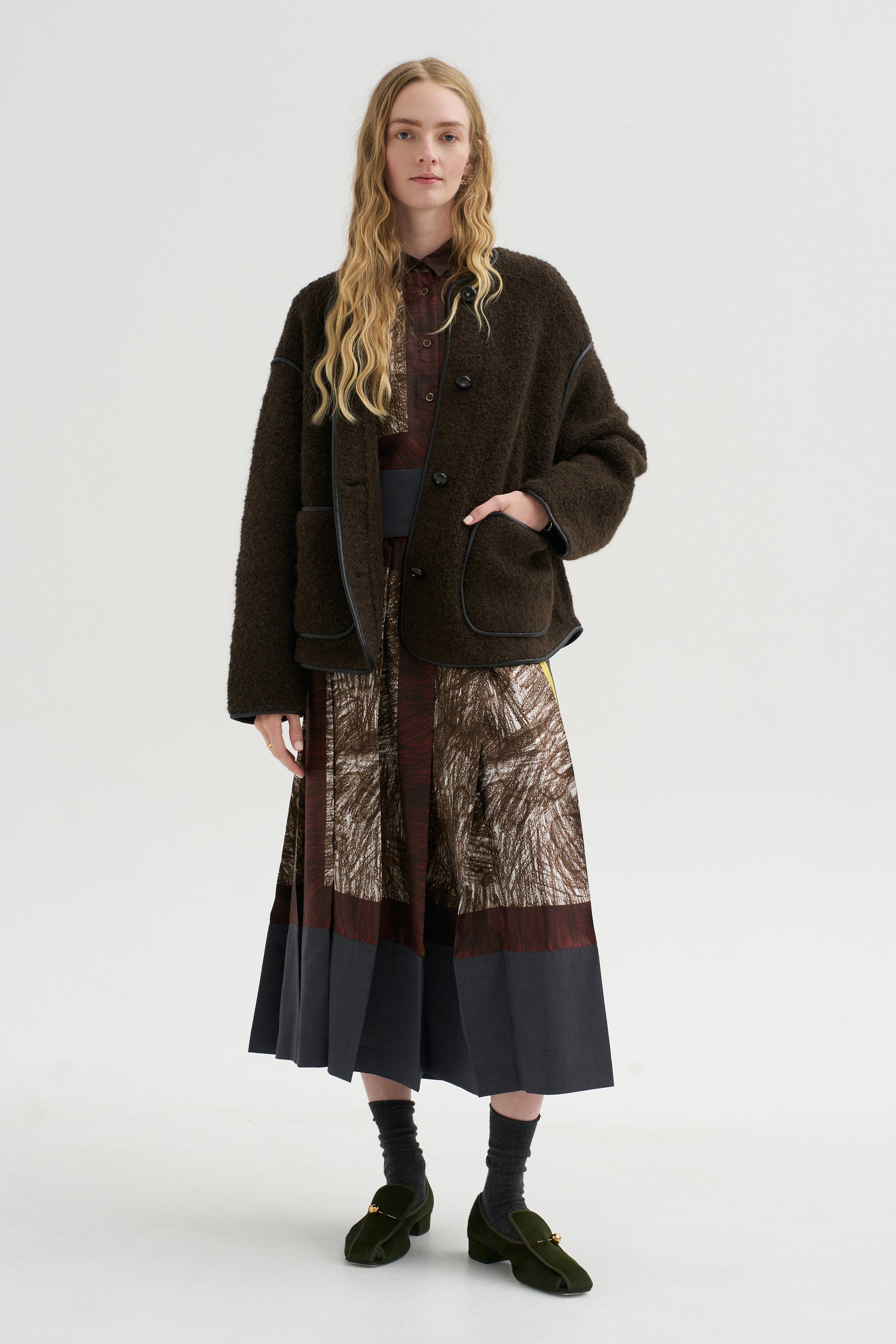 Foulard Scribbles Skirt, Myrrh