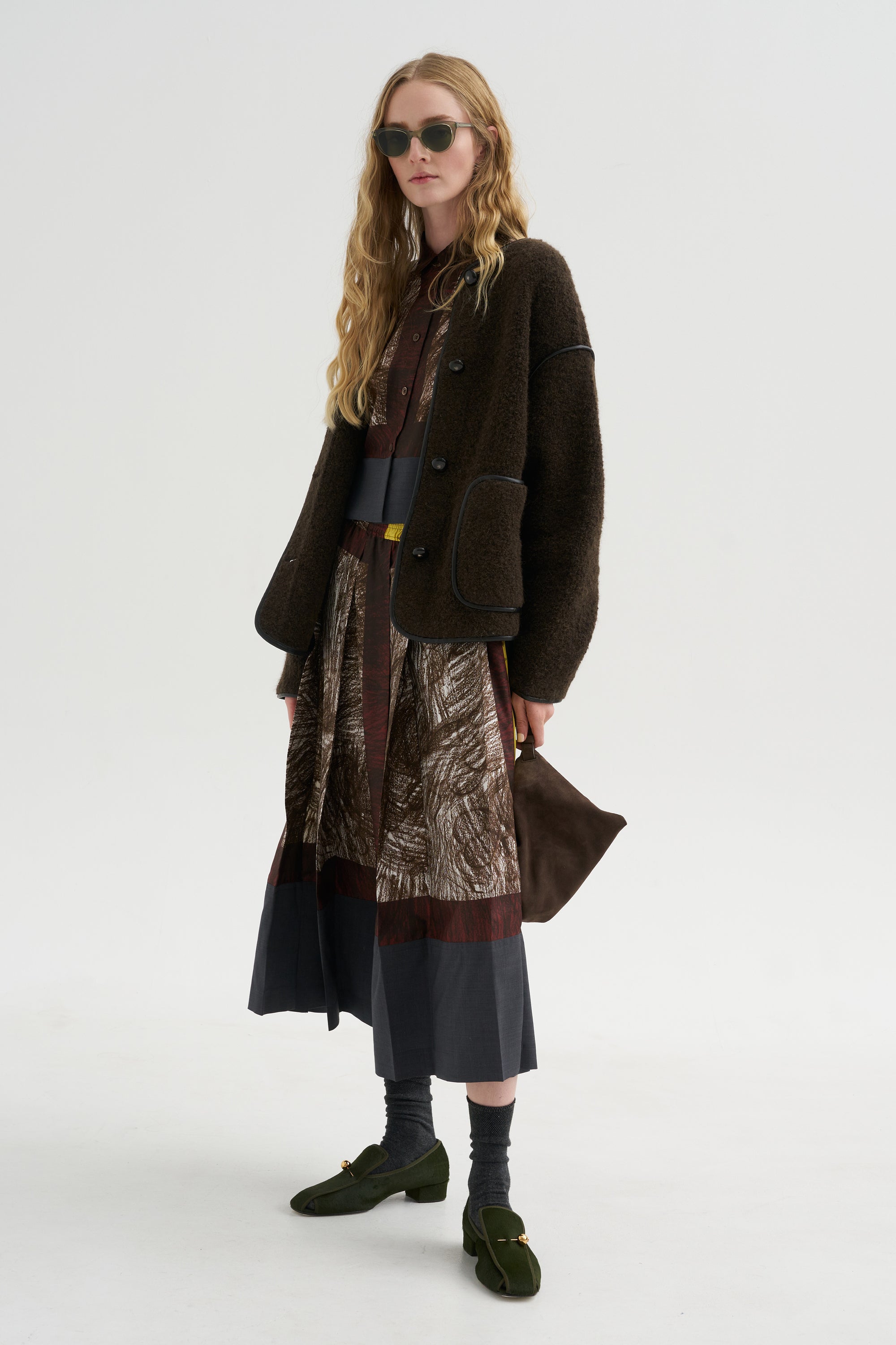 Foulard Scribbles Skirt, Myrrh