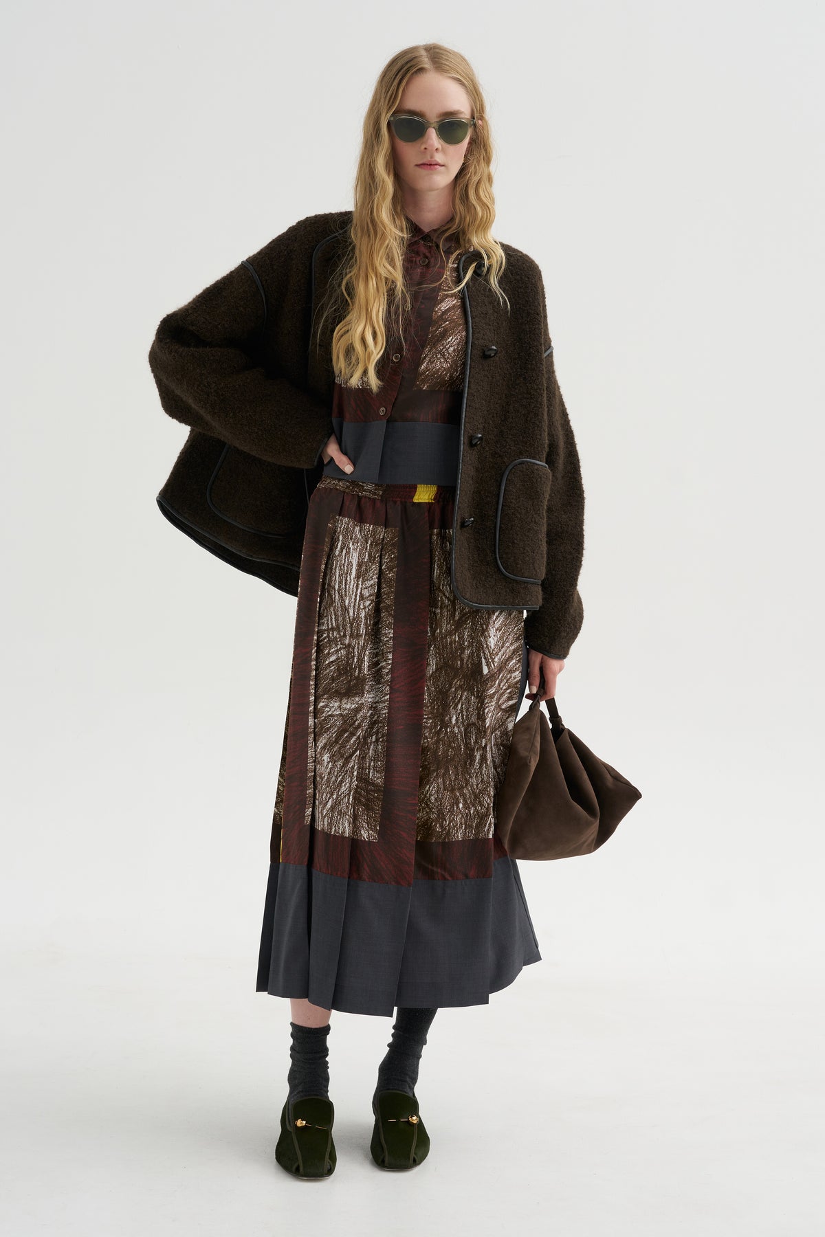 Foulard Scribbles Skirt, Myrrh