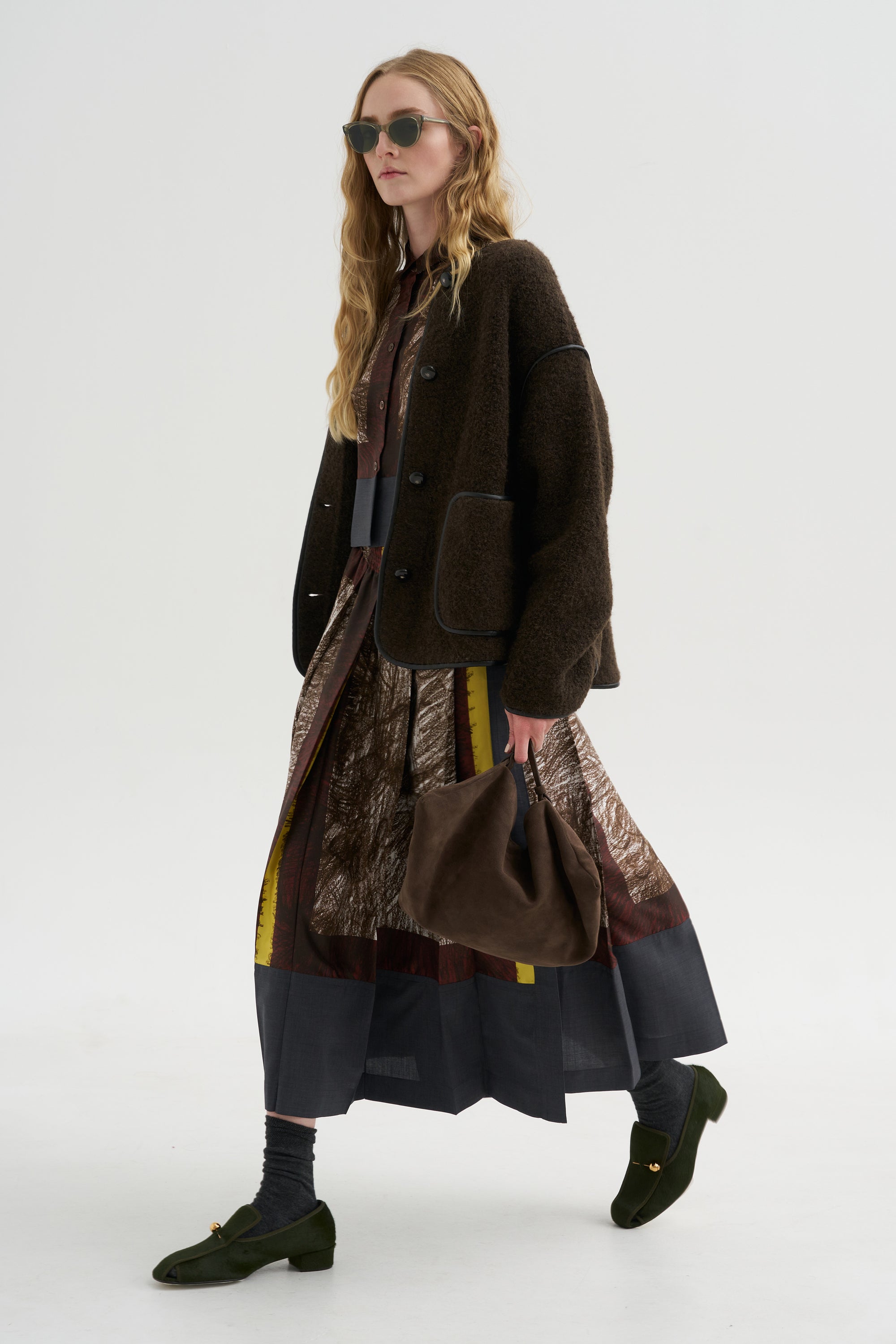 Foulard Scribbles Skirt, Myrrh