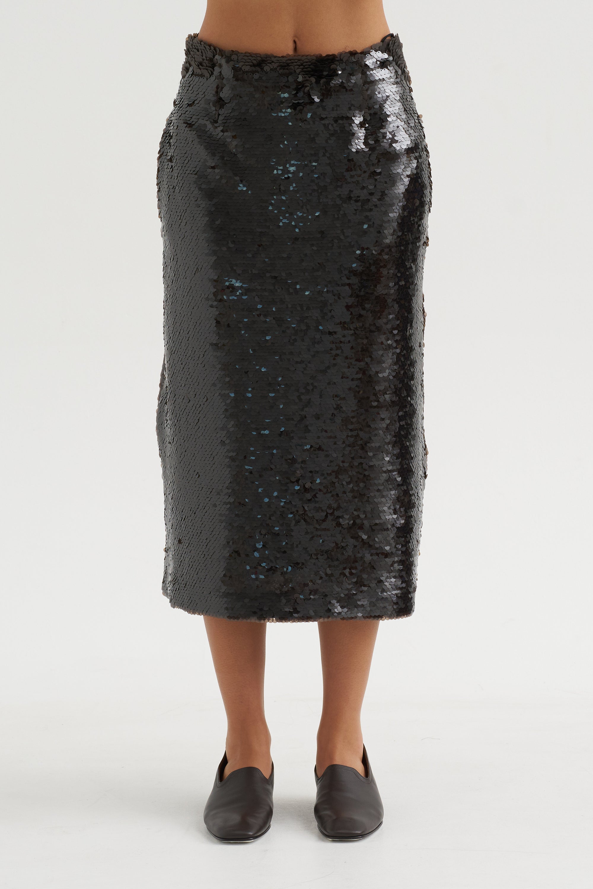 Sequin Skirt, Mink