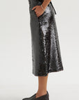 Sequin Skirt, Mink