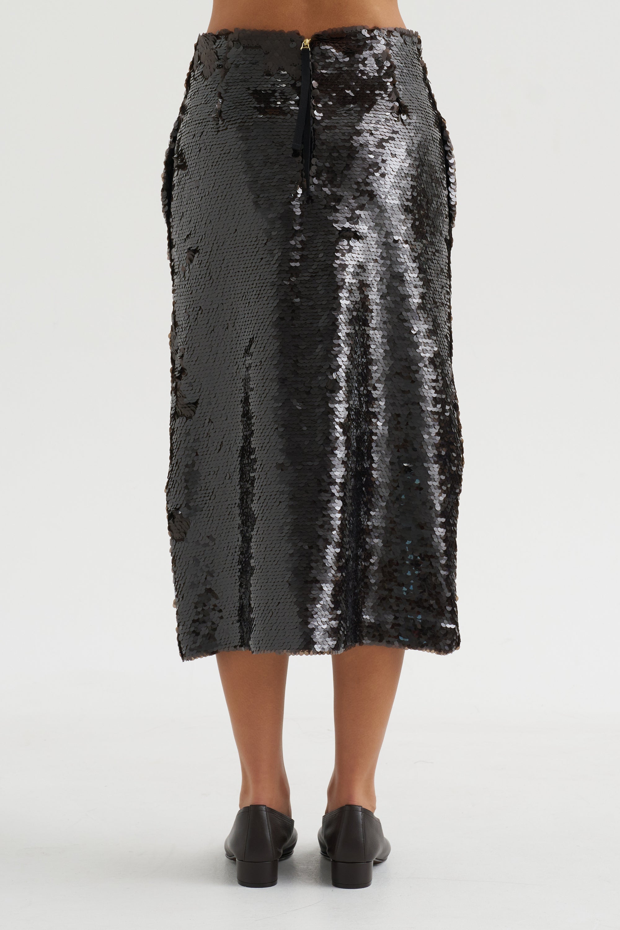 Sequin Skirt, Mink