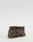 Jacquard Leo Clutch, Brown Olive