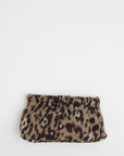 Jacquard Leo Clutch, Brown Olive