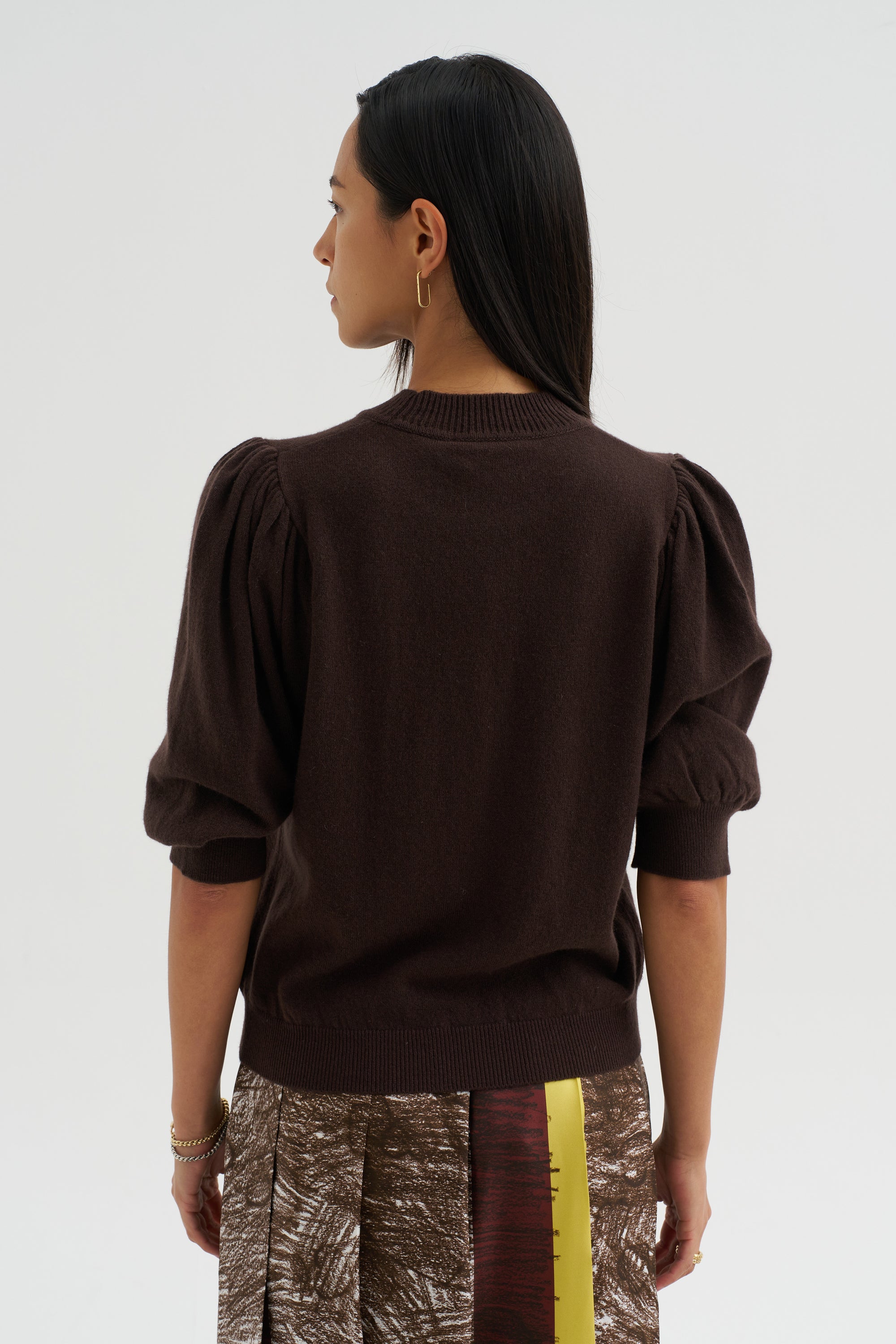 Light Cashmere Pullover, Chocolate