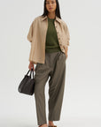Brushed Cashmere Pullover, Moss