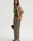 Brushed Cashmere Pullover, Moss