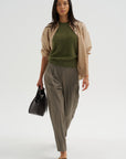 Brushed Cashmere Pullover, Moss