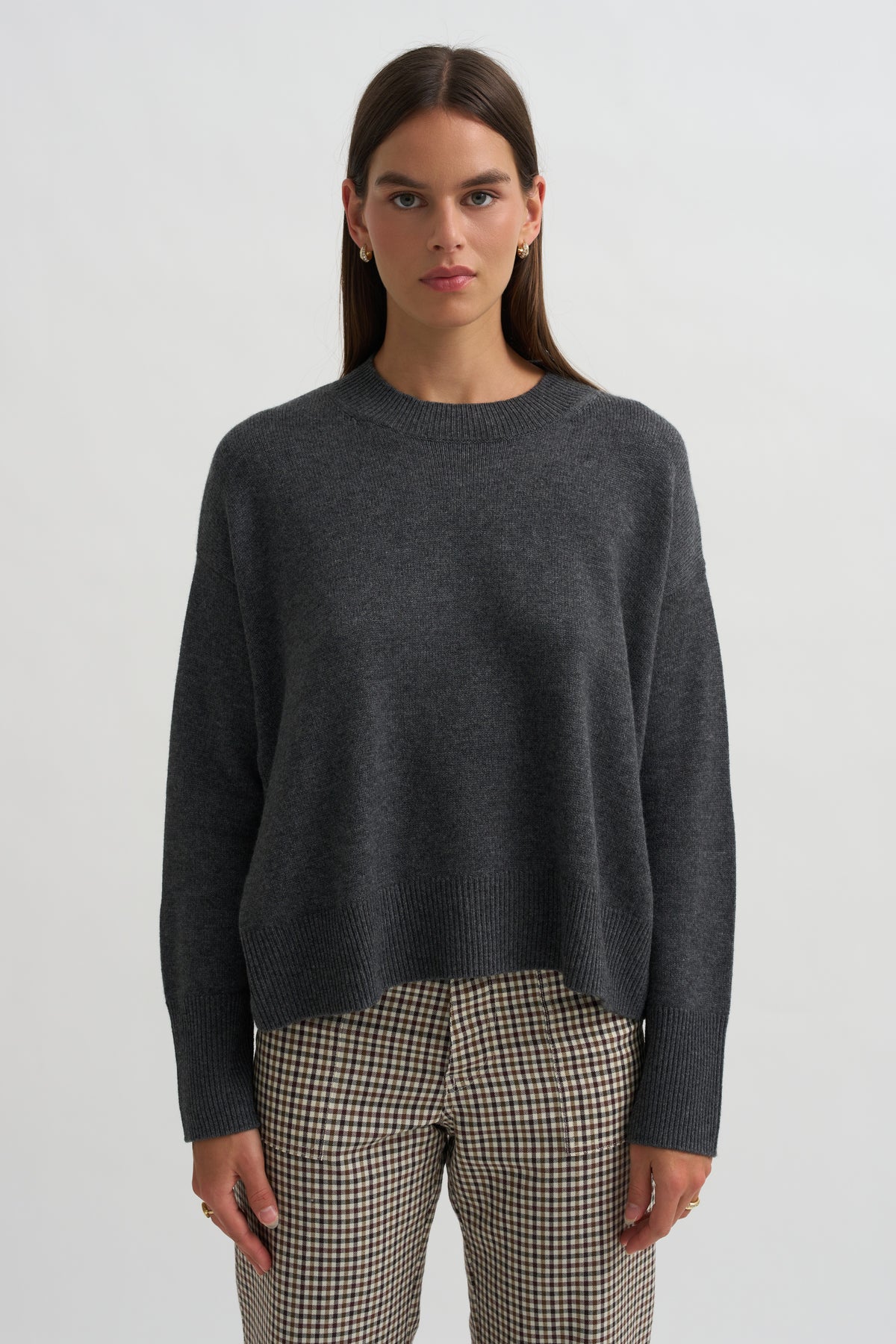 Sweater, Flannel Grey