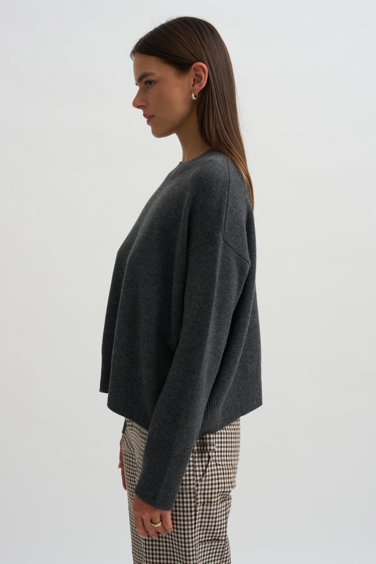 Sweater, Flannel Grey